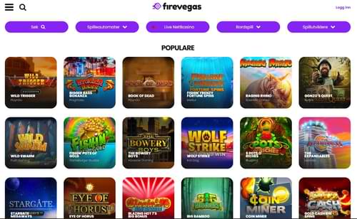 FireVegas Spill
