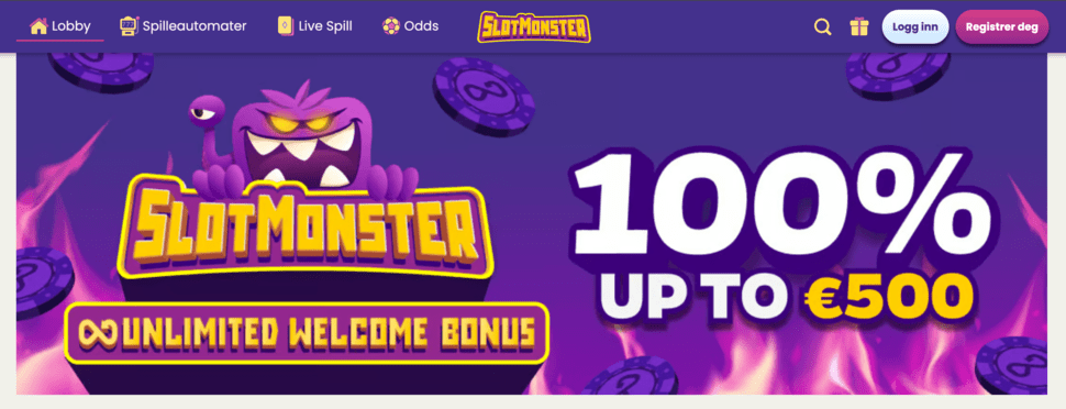 SlotMonster Casino Norge