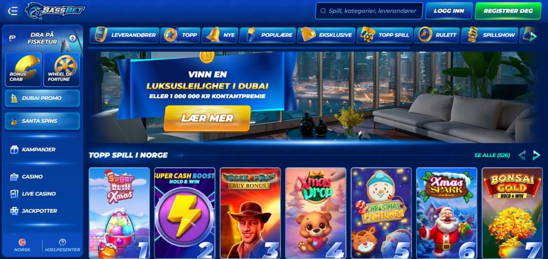 BassBet Casino – offisiell nettside